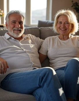 Couple relaxing